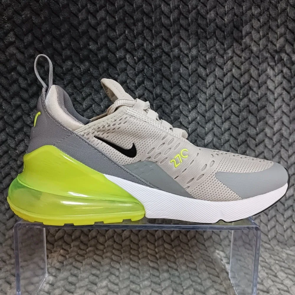 Nike Air Max 270 Light Bone Volt GS Walking Running Shoes Size 5Y Women's 6.5
